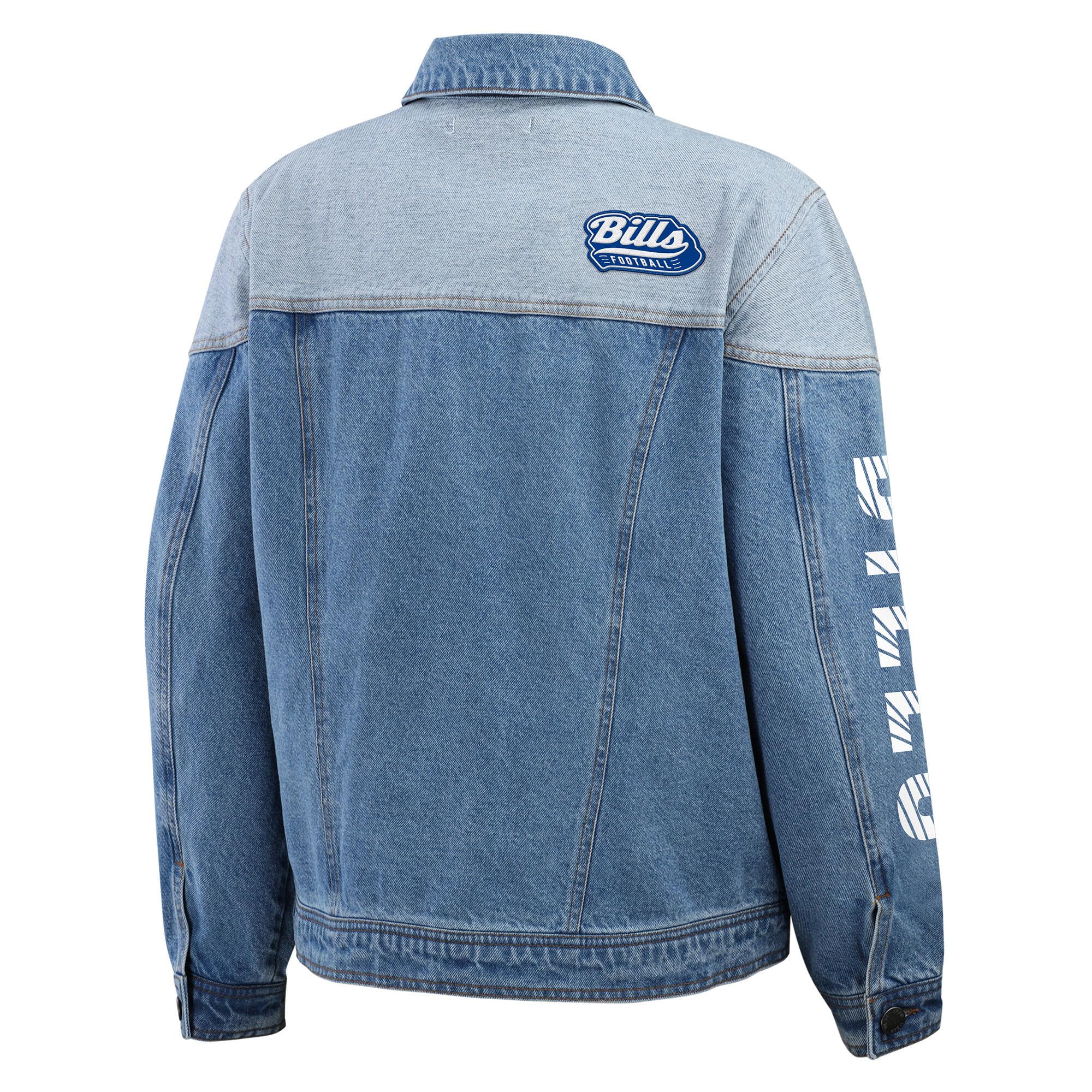WEAR by Erin Andrews Women's NFL Full-Button Jacket - Officially Licensed Football Jacket for Women - Perfect for Game Day, Tailgating & Casual Wear