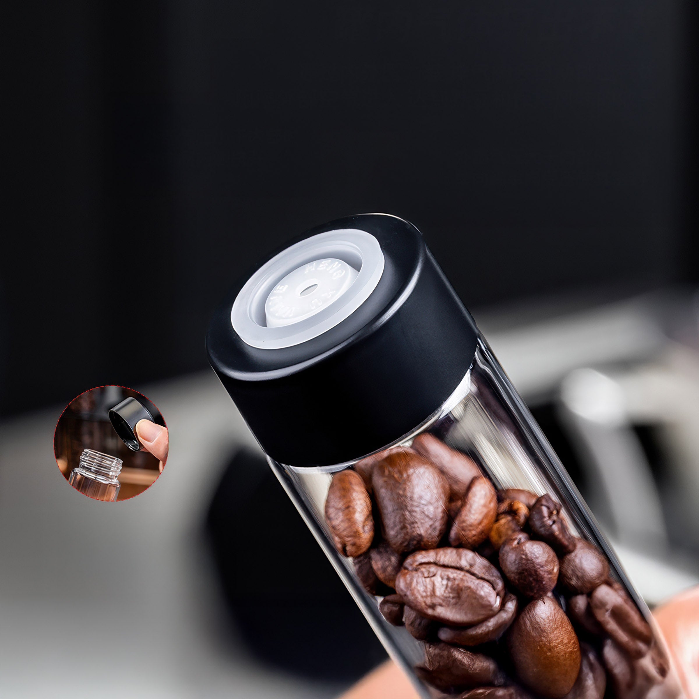 Premium Barista Coffee Bean Storage Tubes - Airtight Canister Set for Fresh Coffee Beans Storage | Perfect for Home Baristas, Coffee Shops & Specialty Brewing