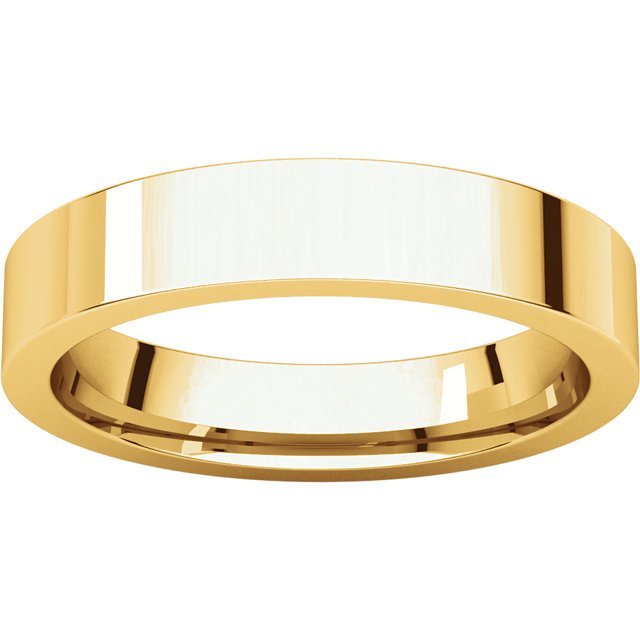 14K Gold 4mm Comfort Fit Wedding Band for Women - Elegant & Durable Ring for Brides, Anniversaries & Everyday Wear