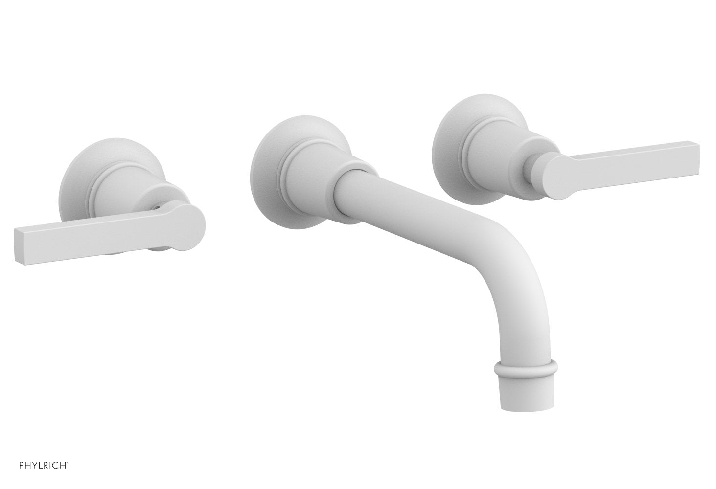 HEX MODERN Wall Mount Tub Faucet Set with Lever Handles - Model 501-59 - Perfect for Modern Bathroom Renovations and Spa-Like Showower Experiences