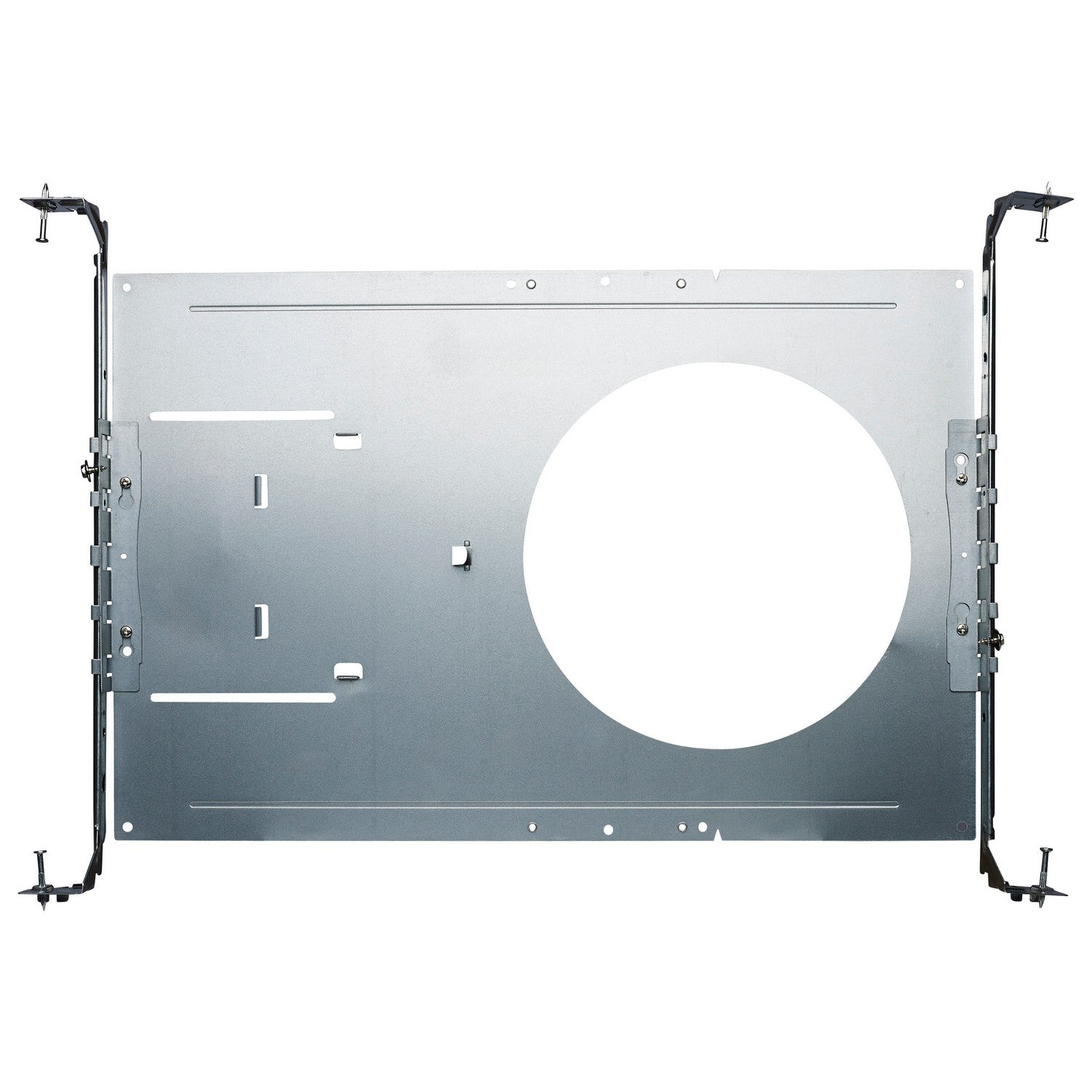 8 Inch Round Mounting Plate with Hanger Bars for New Construction - Heavy Duty Ceiling Fan Mounting Bracket for Secure Installation in Living Room, Bedroom or Patio