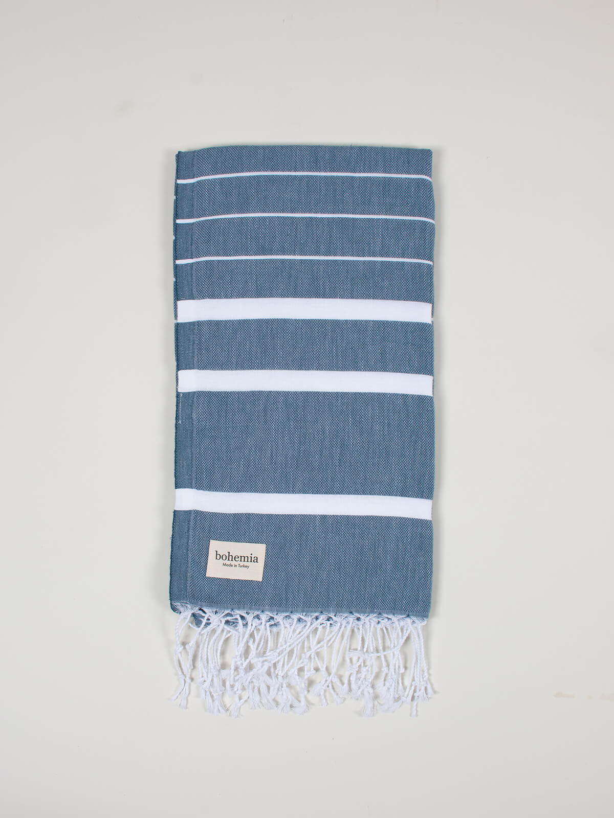 Ibiza Summer Hammam Towel - Premium Cotton Turkish Peshtemal in Indigo Blue | Perfect for Beach, Pool, Yoga & Travel