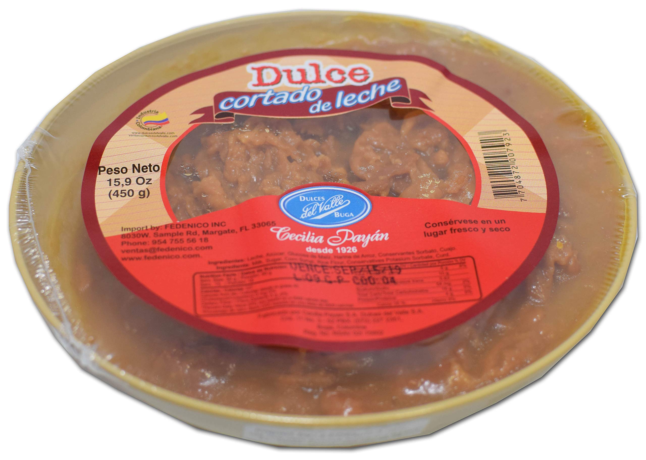 Dulce de Leche Cortado - Authentic Caramel Milk Curd (15.9 oz / 450g) - Perfect for Desserts, Baking & Latin American Cuisine