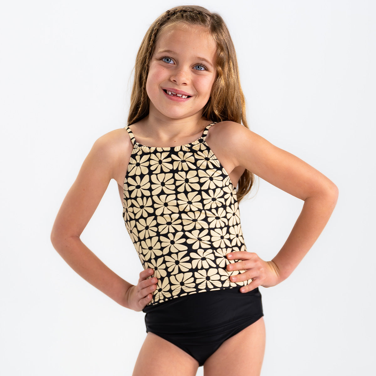 Original High Waist Leggings for Girls - Comfortable Stretchy Yoga Pants for School, Sports & Playtime
