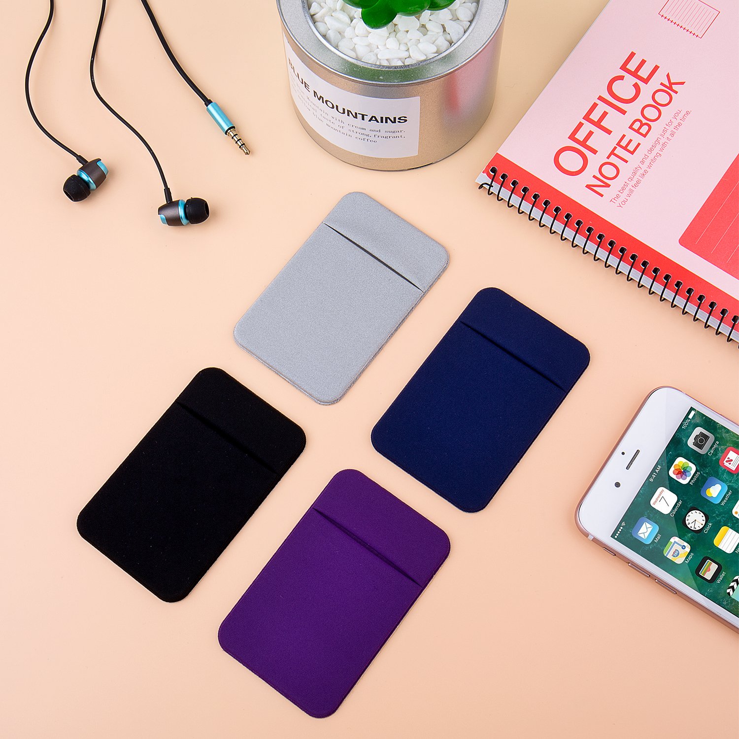 Costyle Slim Credit Card Holder - Stick On Phone Wallet for iPhone & Samsung - Perfect for Hands-Free Shopping, Travel & Daily Use