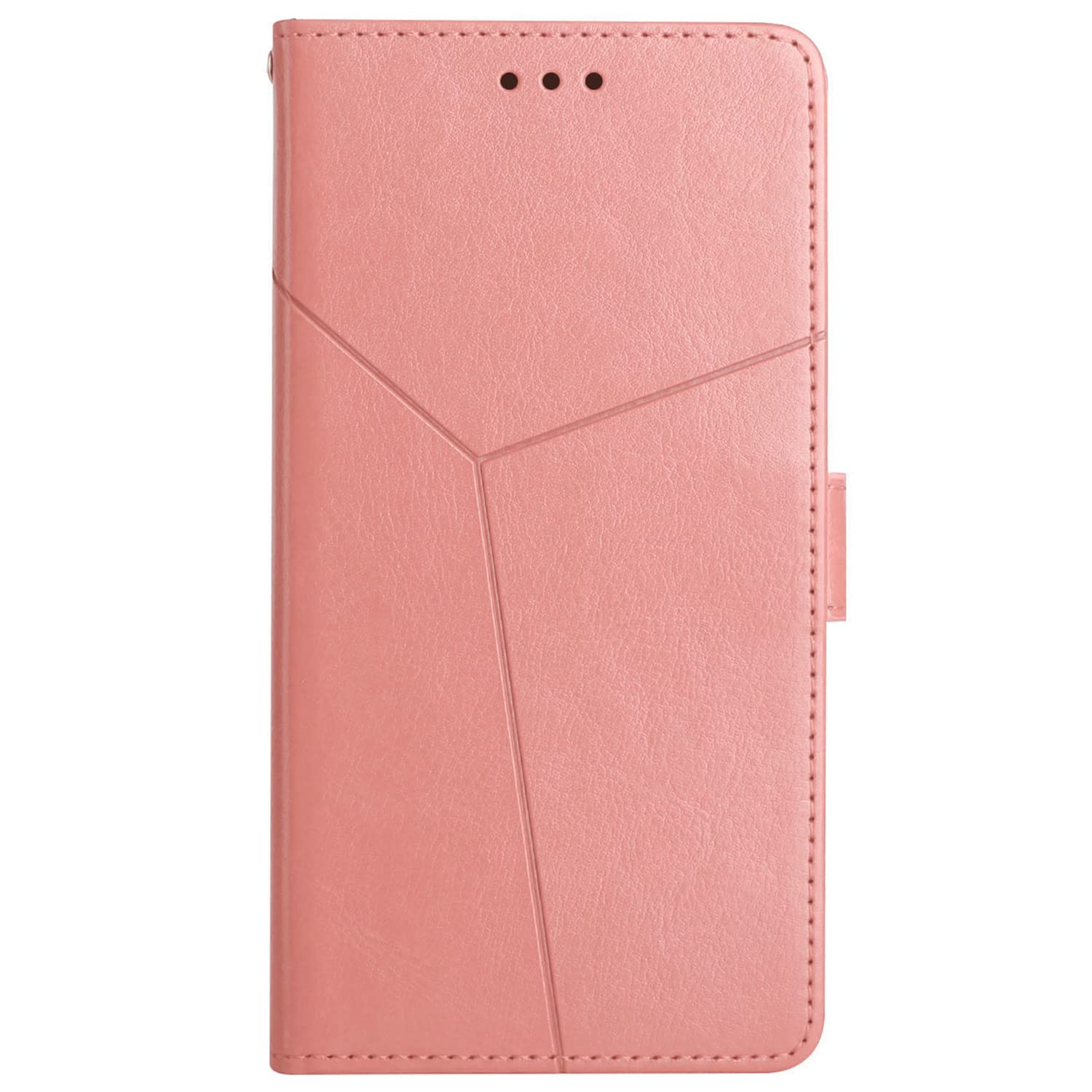 XYZ Leather Wallet Case for Google Pixel 6 - Slim Flip Folio Cover with Wrist Strap (Pink) | Perfect for Everyday Use, Travel & Hands-Free Convenience