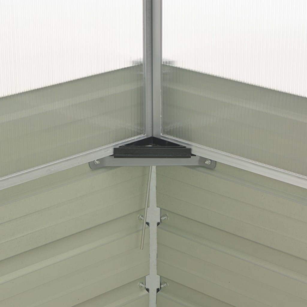 Premium Galvanized Steel Greenhouse with Polycarbonate Panels & Aluminum Frame - 39.4