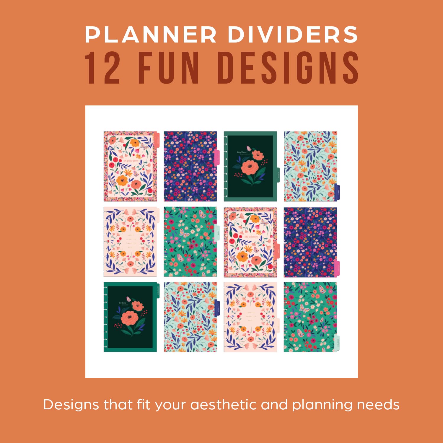 Happy Planner Disc-Bound 12-Month Planner 2025 - Daily Weekly Monthly Organizer, Classic Size (7