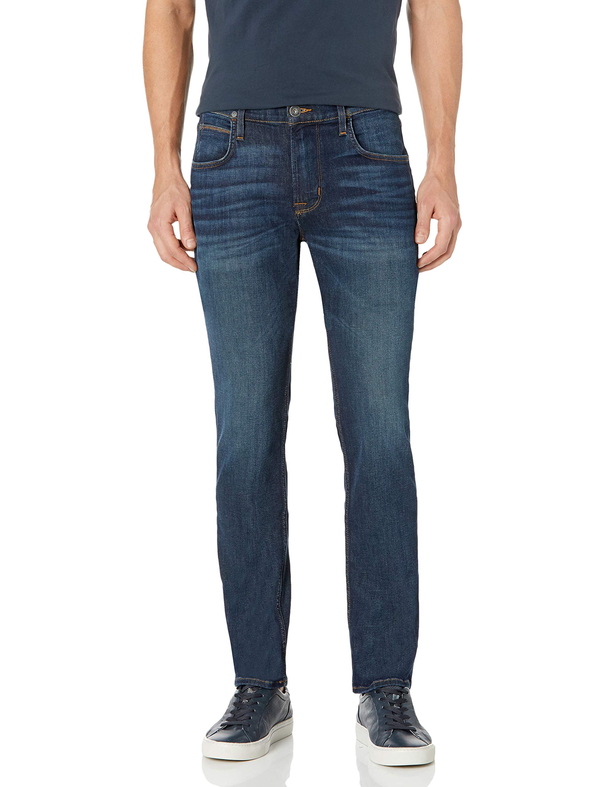 HUDSON Men's Byron Straight Leg Jeans - Slim Fit Stretch Denim Pants for Casual Wear & Everyday Outfits