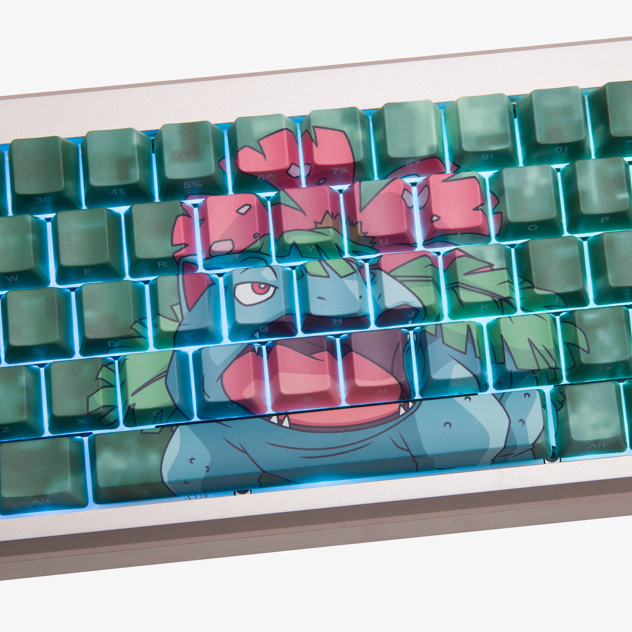 Pokémon HG Summit 65 Keyboard 2.0 - Venusaur Themed Mechanical Gaming Keyboard for PC & Mac | Perfect for Gaming, Typing & Collectors