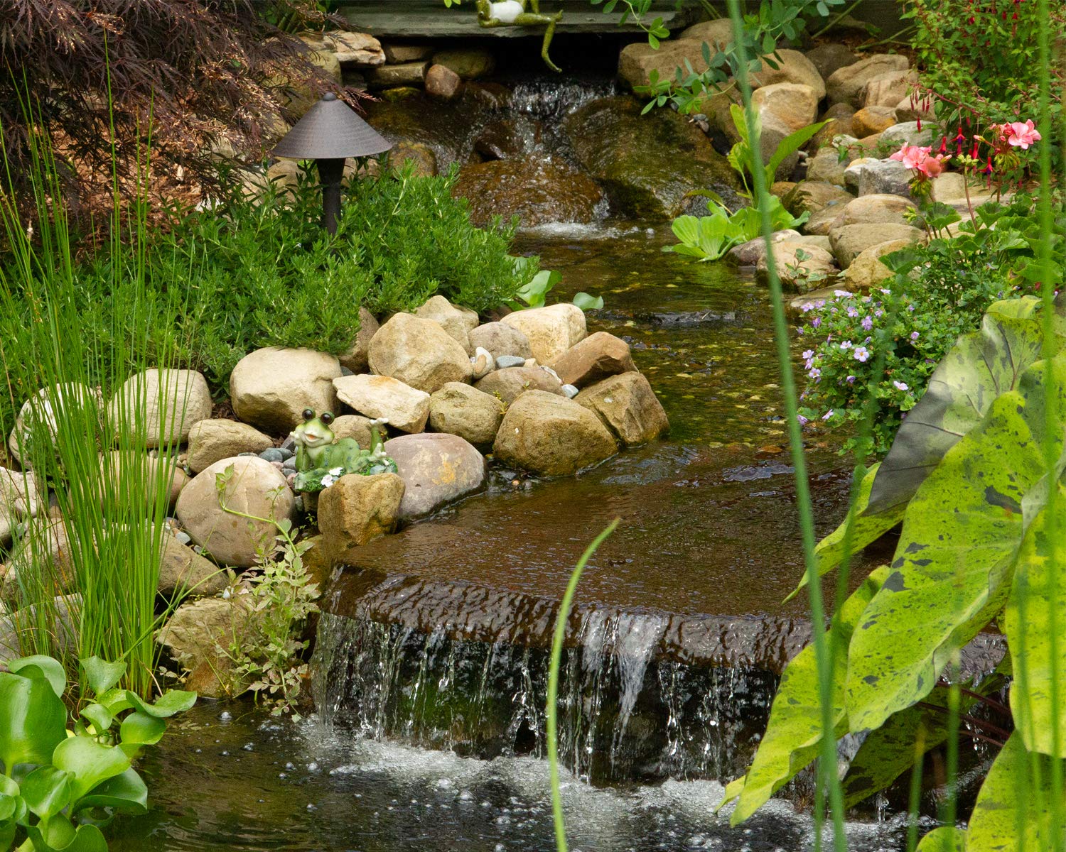 Atlantic Water Gardens BF1600 16-Inch Black Pond Filter & Waterfall Spillway - Perfect for Koi Ponds, Garden Water Features & Outdoor Landscaping