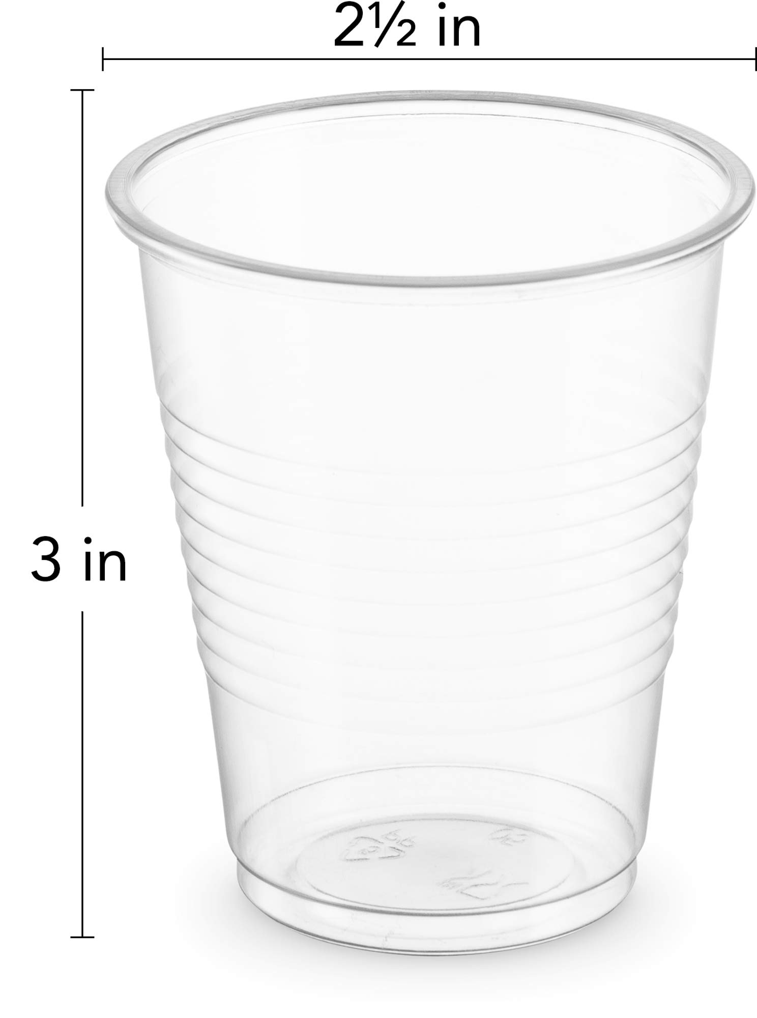 PLASTICPRO 5 oz Clear Disposable Plastic Cups - 100 Count Bulk Pack of Beverage Tumblers for Parties, Picnics, and Office Events | BPA-Free Drinkware