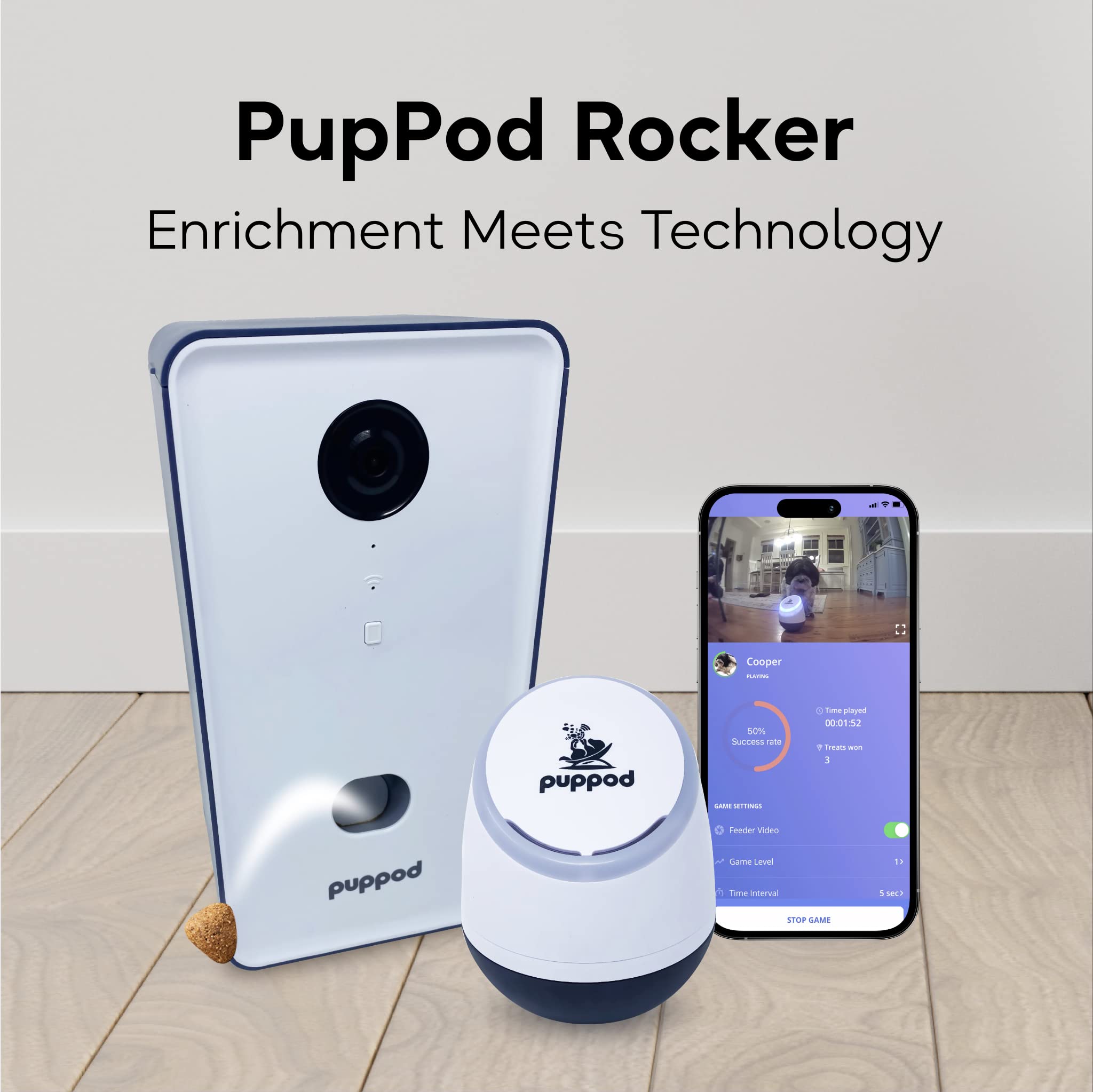 Interactive Dog Training & Enrichment System - Smart Puzzle Toy with Positive Reinforcement, Automatic Feeder & Mobile App for Obedience, Agility & Mental Stimulation (Perfect for Indoor Play, Separation Anxiety & Boredom Relief)