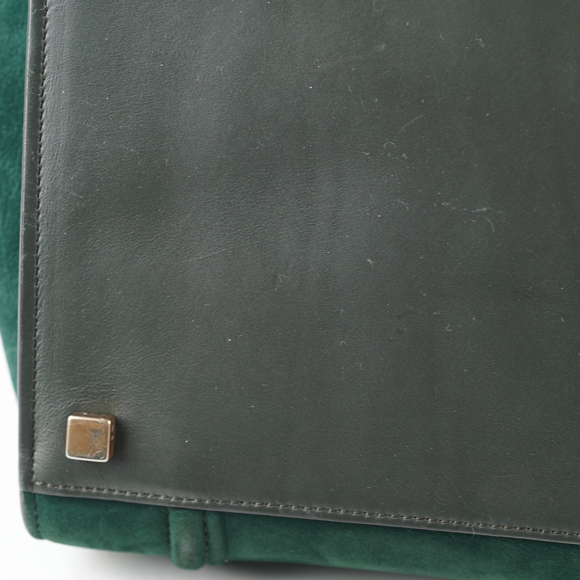 Celine Mini Luggage Handbag in Green | Genuine Leather Crossbody Bag for Women | Perfect for Work, Travel & Everyday Use