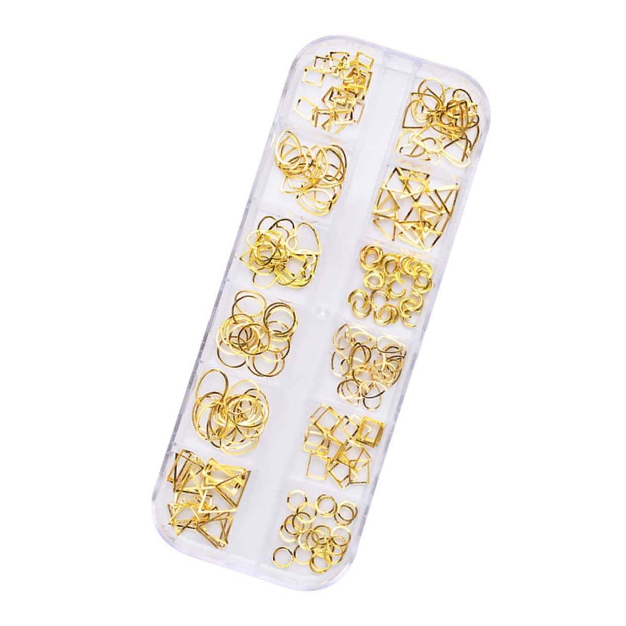 FOMIYES DIY Nail Art Charms - 1 Box Metal Rivets Nail Decorations for Professional Salon & Home Manicure | Perfect for Nail Art Designs, Party Looks & Gift Giving