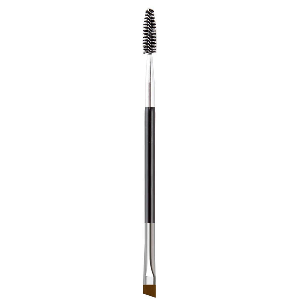 Professional Duo Eyebrow Brush Set - Angled Brow Brush & Spoolie for Perfect Brows (2-Pack, Multicolor) | Ideal for Eyebrow Shaping, Filling & Grooming at Home or Salon