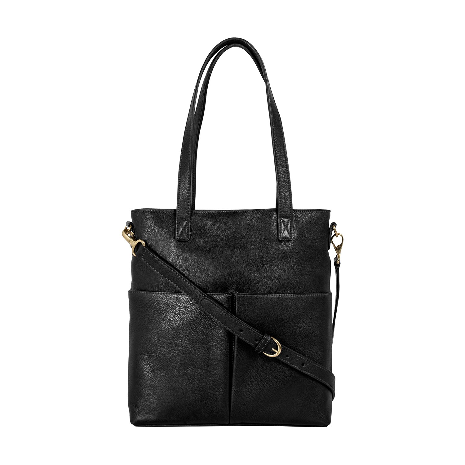 Premium Hidesign Pepper Genuine Leather Women's Tote Bag - Medium Size with Adjustable Shoulder & Crossbody Strap | Perfect for Work, Travel & Everyday Use
