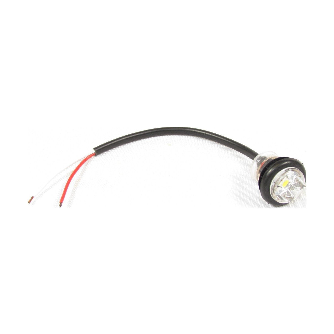 Fortpro 3/4 Inch Round Clearance Marker LED Light - 1 LED Ultra Bright for Truck, Trailer, RV & Off-Road Vehicles - Waterproof & Durable for Outdoor Use