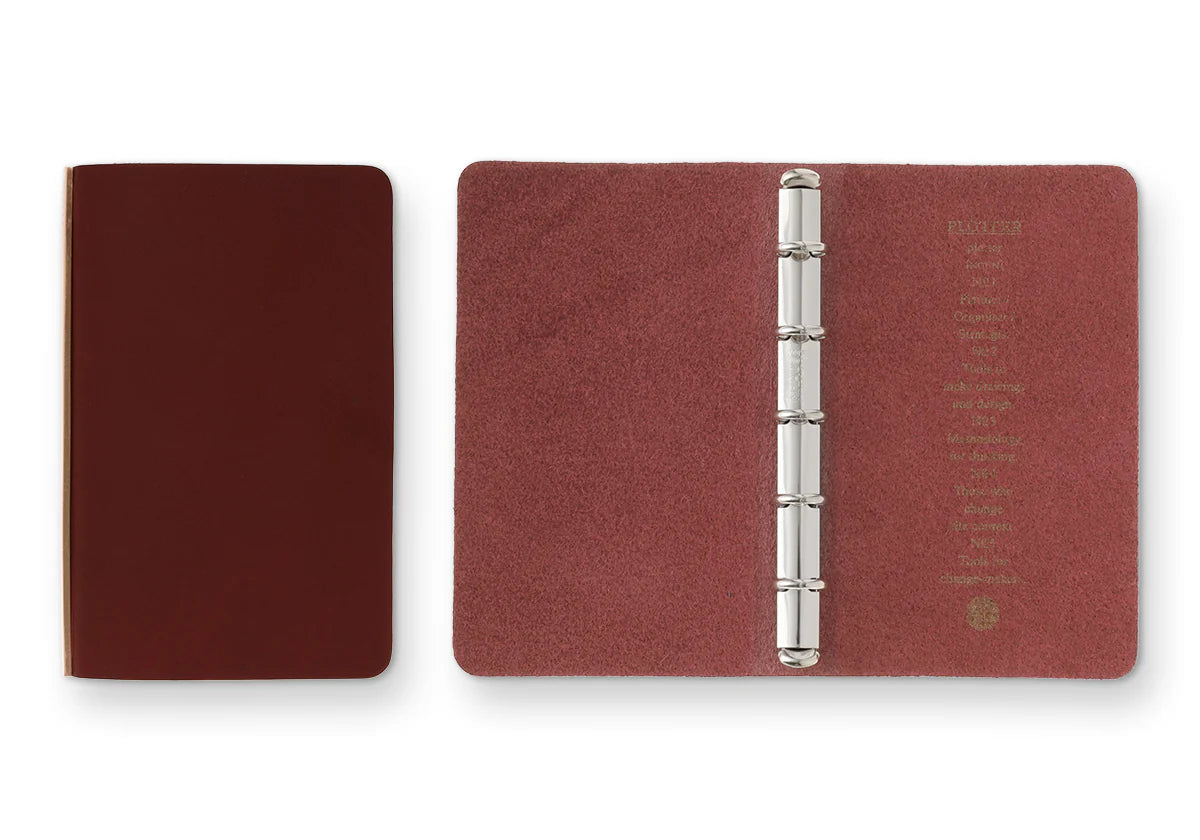 Premium PLOTTER Liscio 5-Ring Leather Binder PLT5012 (Mini 5 Size) - Perfect for Business Planners, Organizers & Journaling - Ideal for Office, School & Travel Use