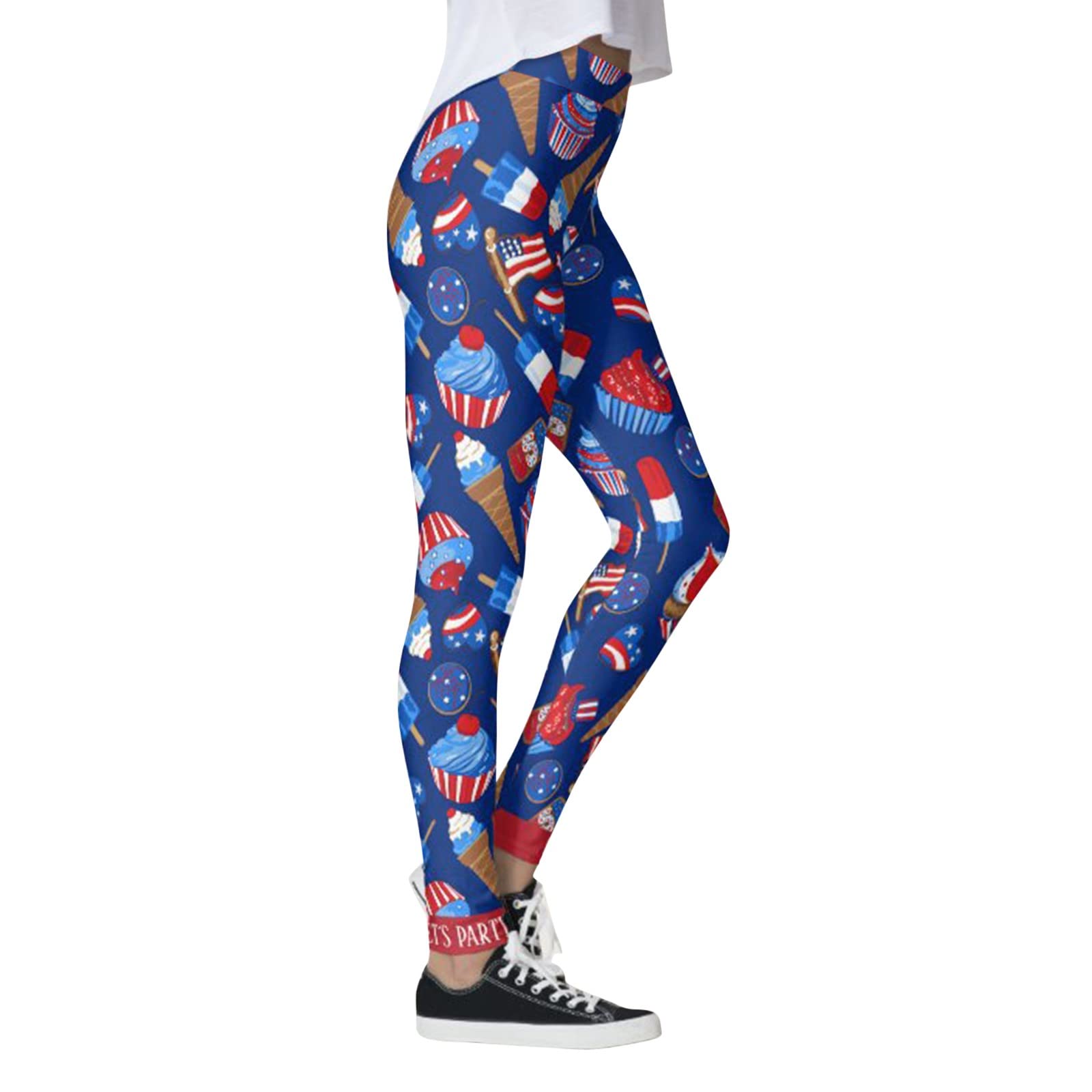 Buttery Soft High Waist Leggings for Women - Printed Butt Lift Compression Yoga Pants for Workout, Running & Lounge Wear | Comfortable & Stylish Activewear
