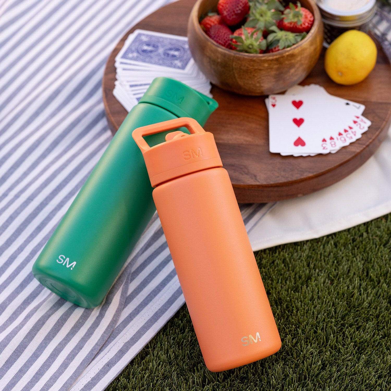 Summit Insulated Water Bottle with Straw Lid - Leakproof Stainless Steel Thermos for Hiking, Gym & Outdoor Activities