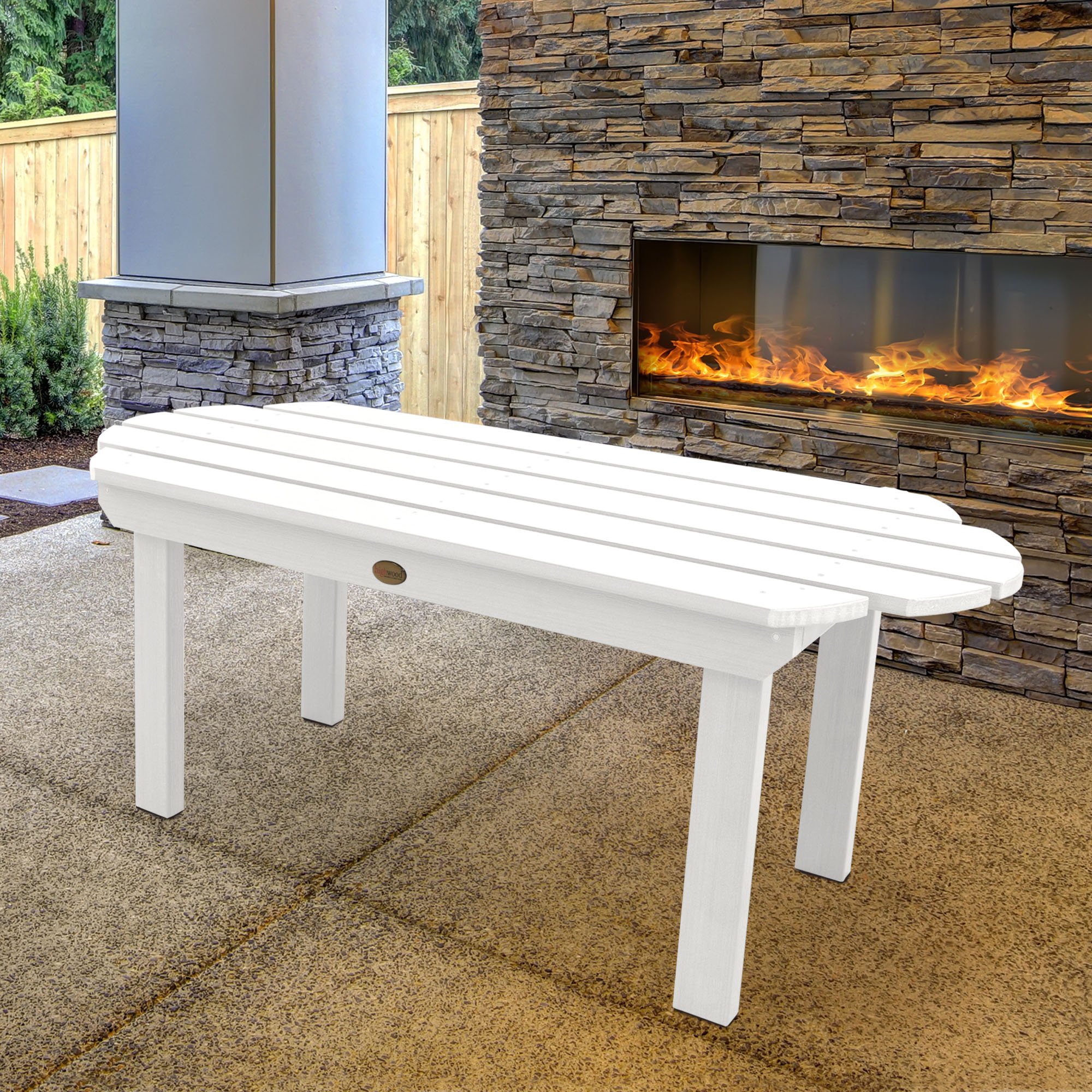 Highwood Classic Westport Coffee Table - White, Modern Living Room Furniture for Home & Office Decor | Perfect for Living Rooms, Offices, and Lounge Areas