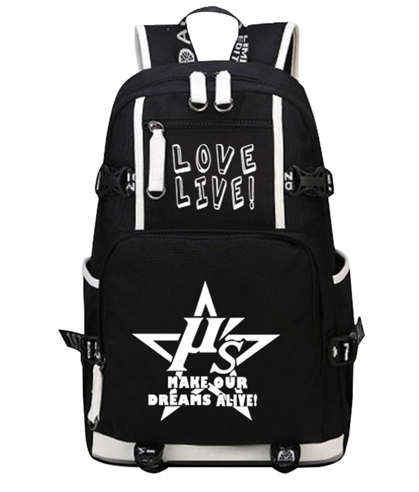 **Siawasey Love Live! Anime Cosplay Backpack - Glowing LED School Bag for 15 Inch Laptop - Perfect for Conventions, School & Daily Use**
