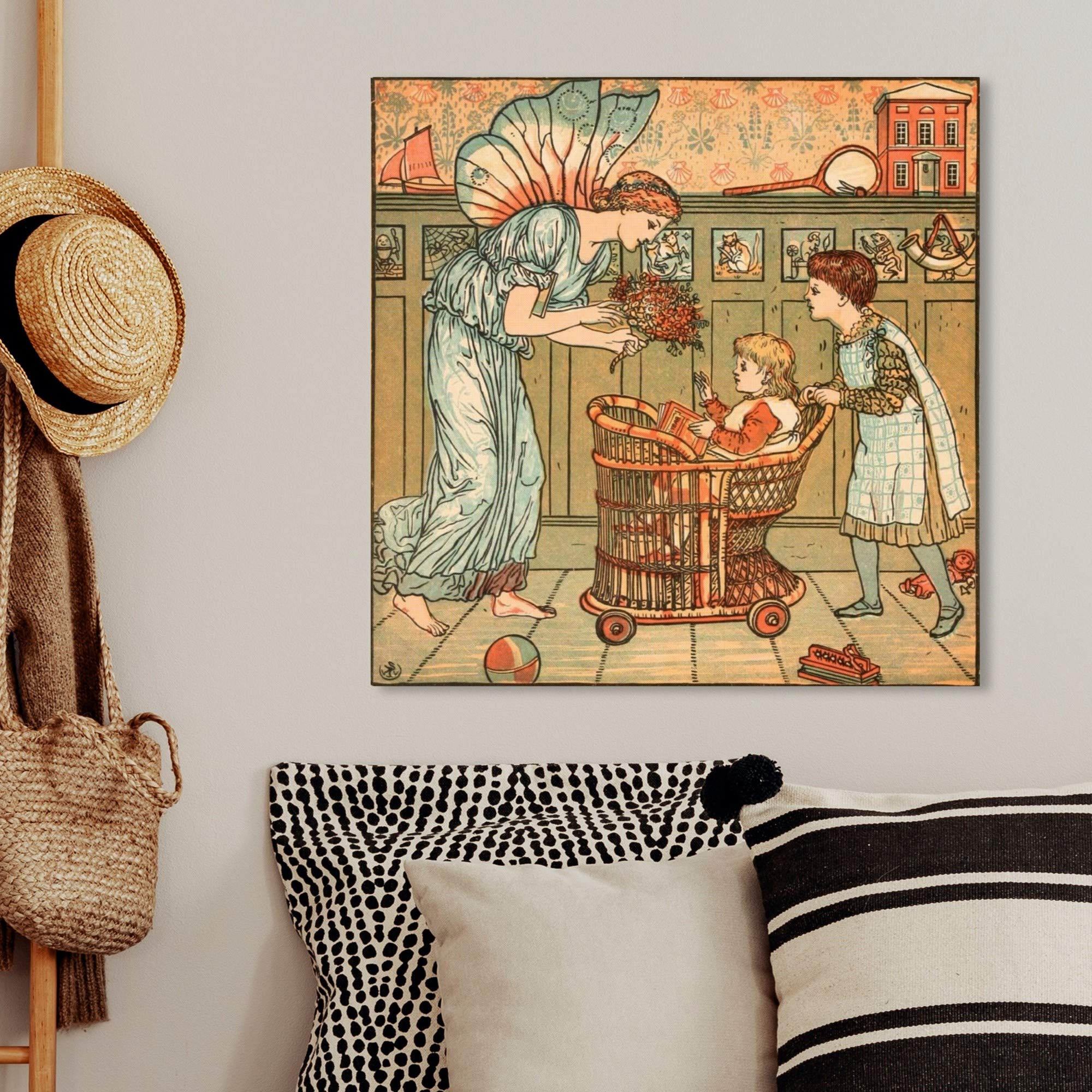 Oliver Gal Artist Co. 'Baby's Bouquet' Fantasy Wall Art Canvas Print - 24