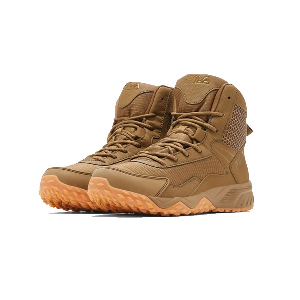 FILA Men's Chastizer Camo Boots - Waterproof Hiking Boots for Men with Camouflage Design, Comfortable Outdoor Shoes for Trail Running & Hunting | Perfect for Camping, Trekking & Winter Adventures