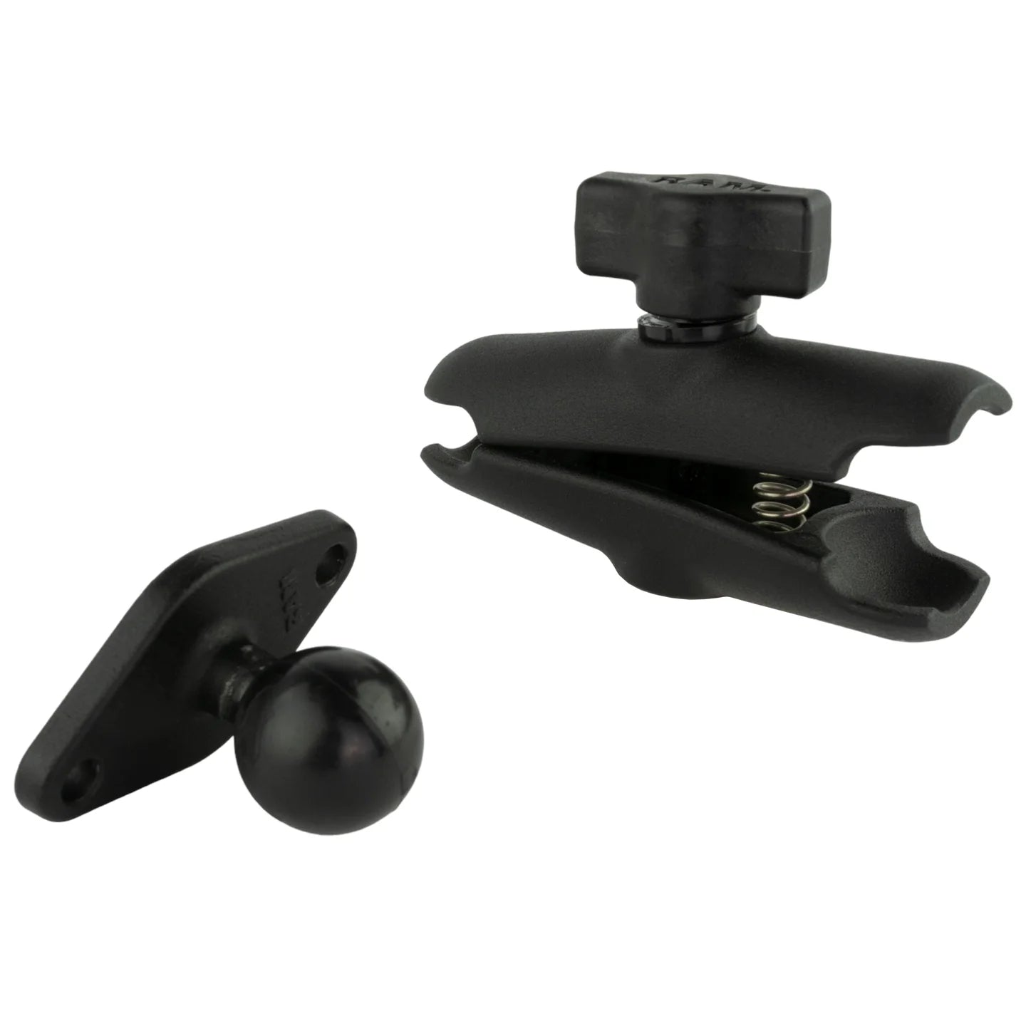RAM Double Socket Arm with Diamond Plate (RAM-B-103-238U) - Heavy Duty Vehicle Mount for GPS, Phone & Tablet - Perfect for Trucks, RVs & Off-Road Adventures