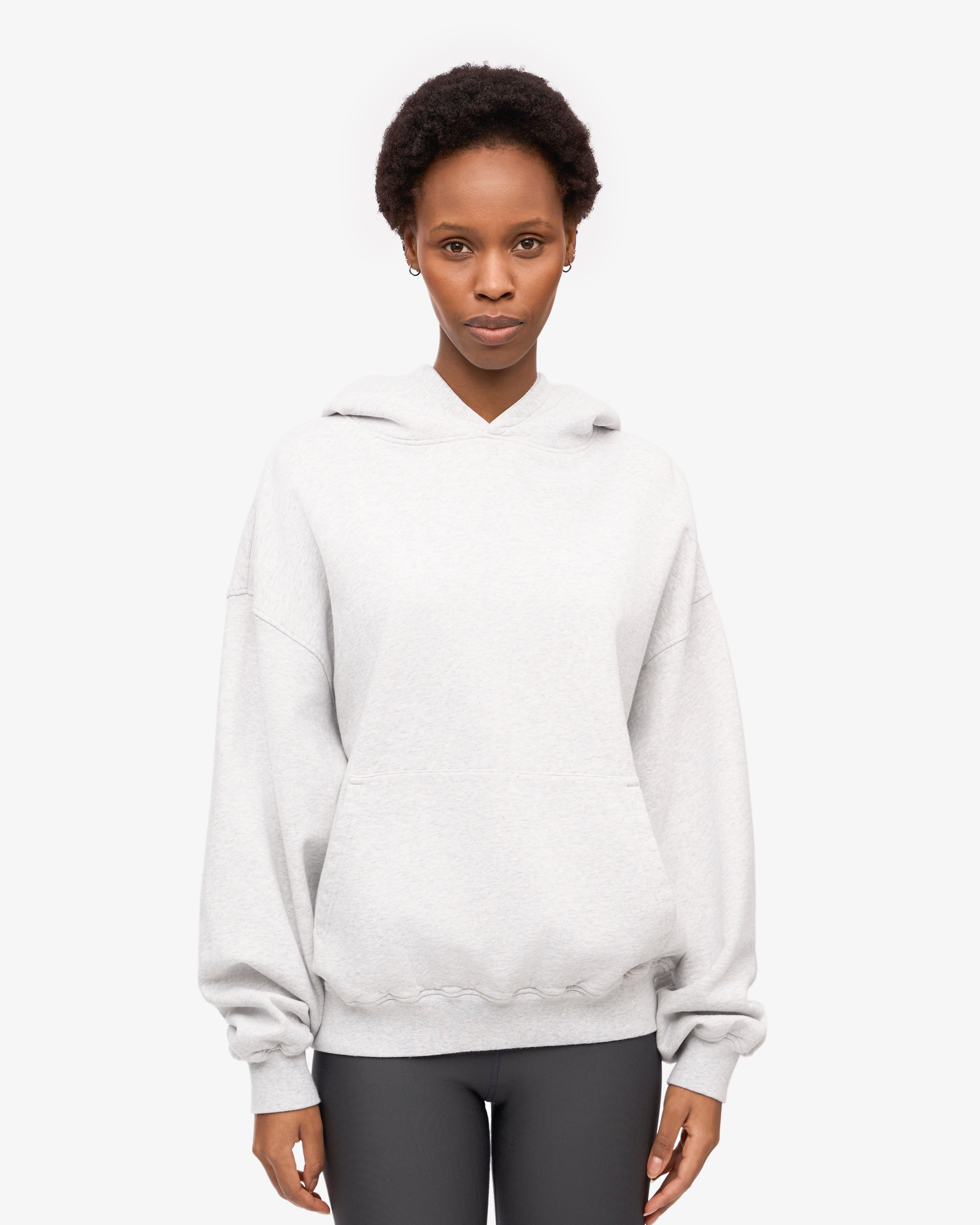 Organic Oversized Hoodie - Soft & Cozy Snow Melange Pullover for Men & Women | Perfect for Winter, Casual Wear & Outdoor Activities