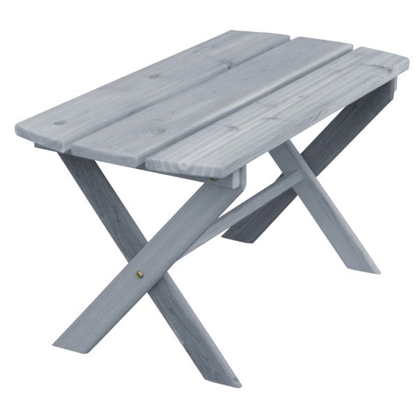 Premium Western Red Cedar Folding Coffee Table - Natural Wood Outdoor/Indoor Use - Perfect for Patio, Garden, Living Room & Small Spaces