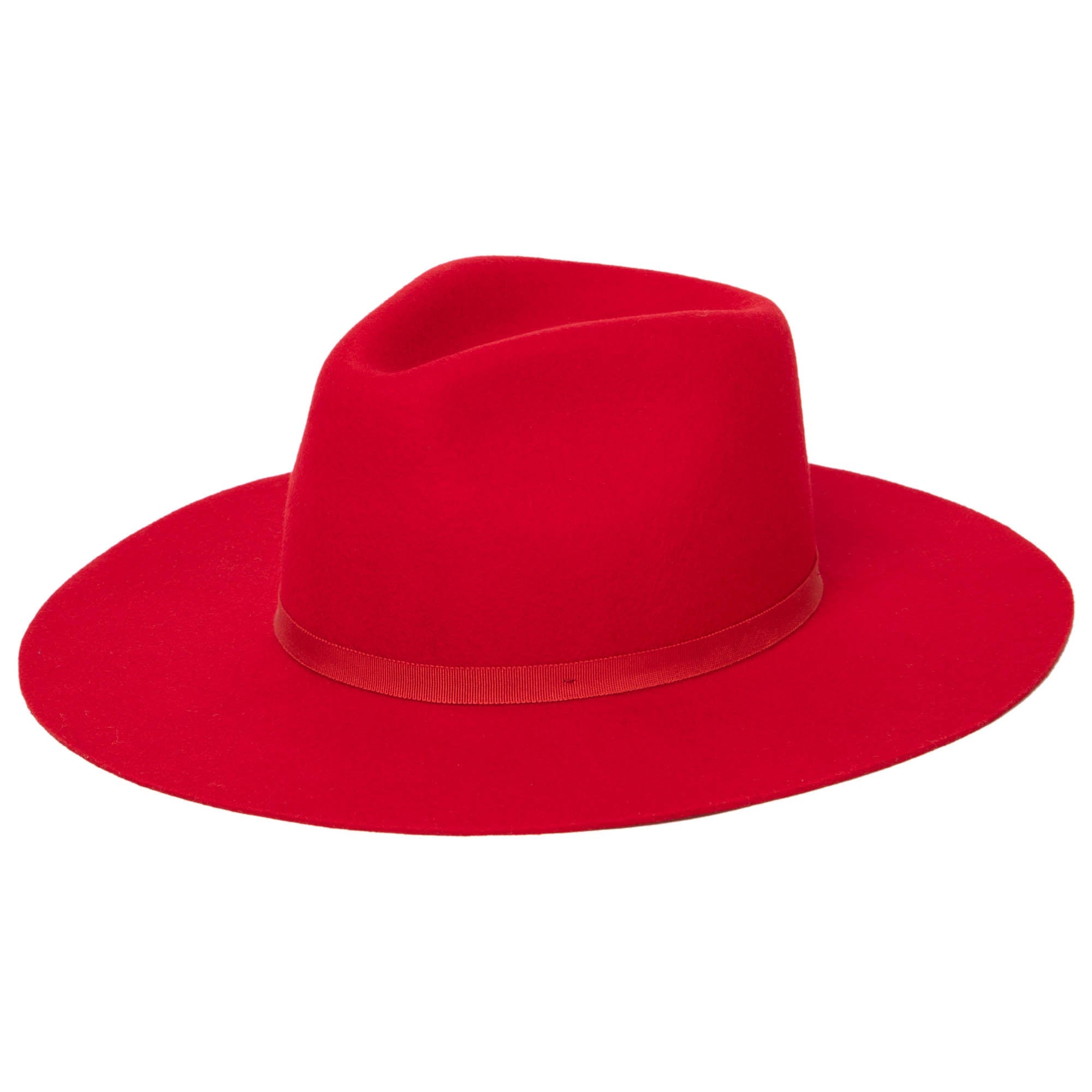Lucy Wool Felt Fedora Hat with Tonal Grosgrain Band - Stylish Winter Fashion Accessory for Women, Outdoor Activities & Special Occasions