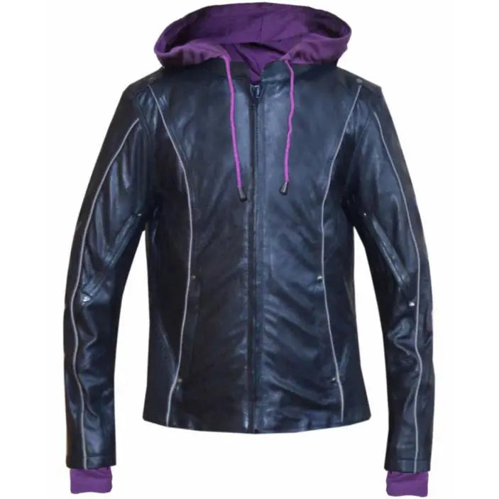 Unik International Women's Hooded Motorcycle Jacket - Stylish & Comfortable Biker Hoodie for Riding, Travel & Outdoor Adventures