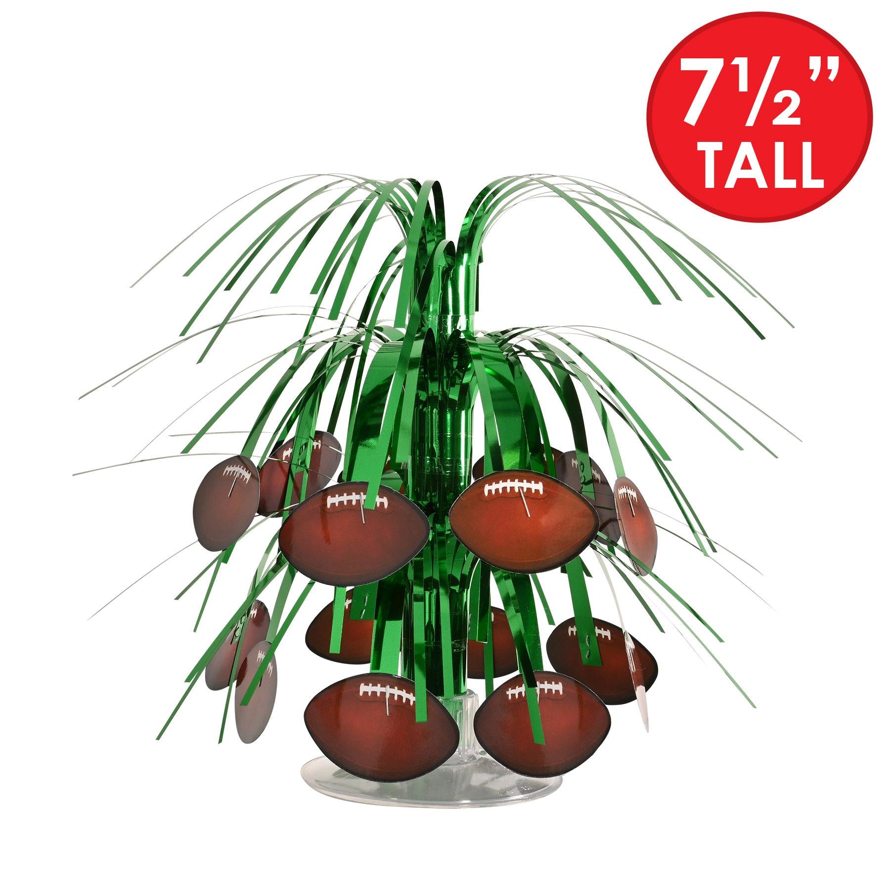 12 Pack Beistle Football Mini Party Cascade Centerpiece - Football Game Day Decorations for Table Centerpieces, Tailgate Parties & Sports Themed Events