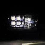 07-13 Toyota Tundra & 08-17 Toyota Sequoia MK II NOVA Series LED Projector Headlights Alpha Black with Level Adjuster - High Performance Lighting for Night Driving and Off-Road Adventures