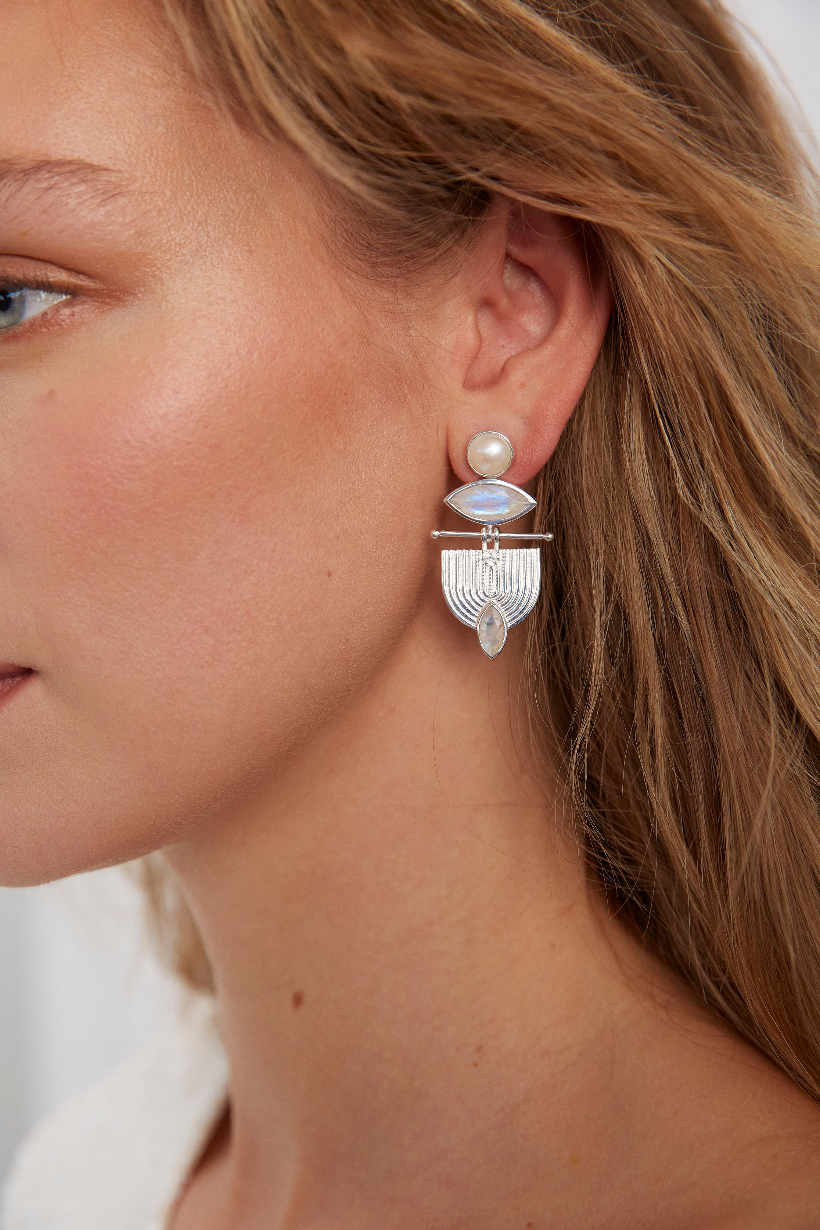 Elsie Silver Earrings for Women - Elegant Sterling Silver Dangle Earrings - Perfect for Parties, Weddings & Everyday Wear