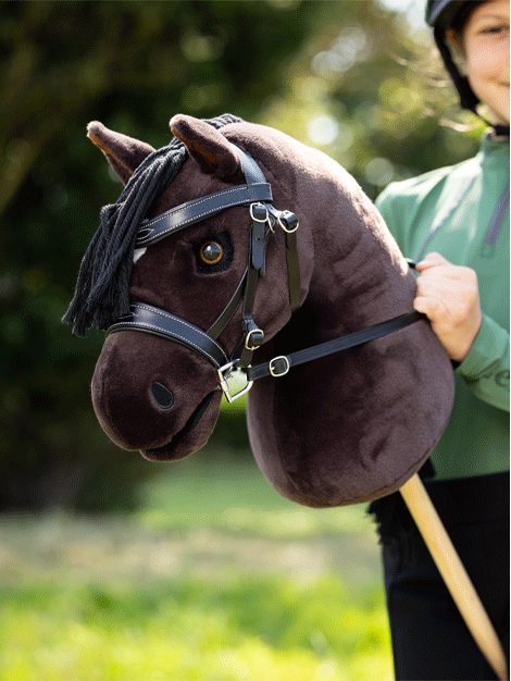 Le Mieux Hobby Horses for Kids - Realistic Ride-On Stick Horse Toy for Pretend Play, Birthday Gifts & Outdoor Activities