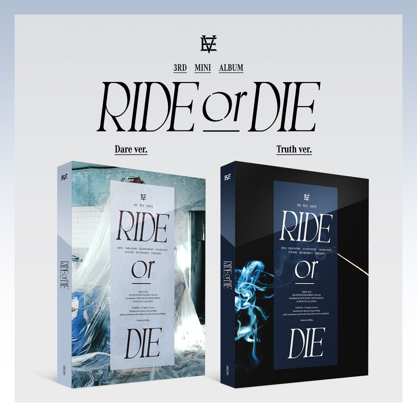 EVNNE 2nd Mini Album 'RIDE OR DIE' - Kpop Music CD with Photobook & Poster - Perfect for Kpop Fans Collection and Gift Giving