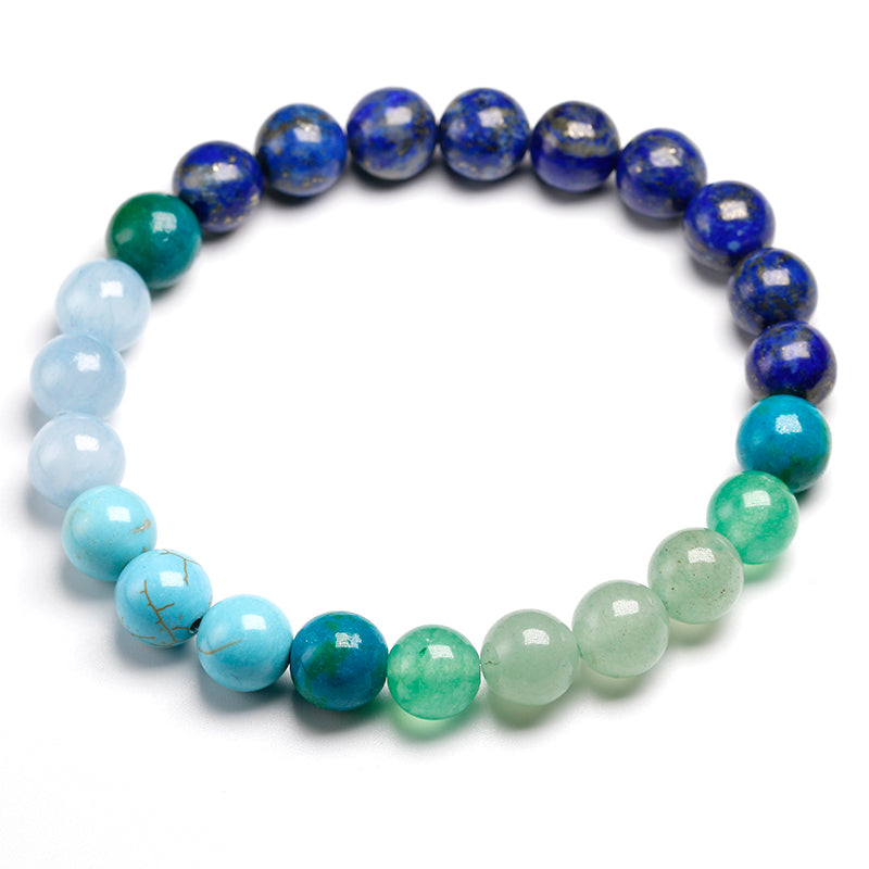 Natural Stone 8MM Lapis Lazuli Jewelry Set - 108 Beads Necklace & Bracelet for Meditation, Chakra Healing & Spiritual Energy (Perfect for Yoga, Reiki & Gift Giving)