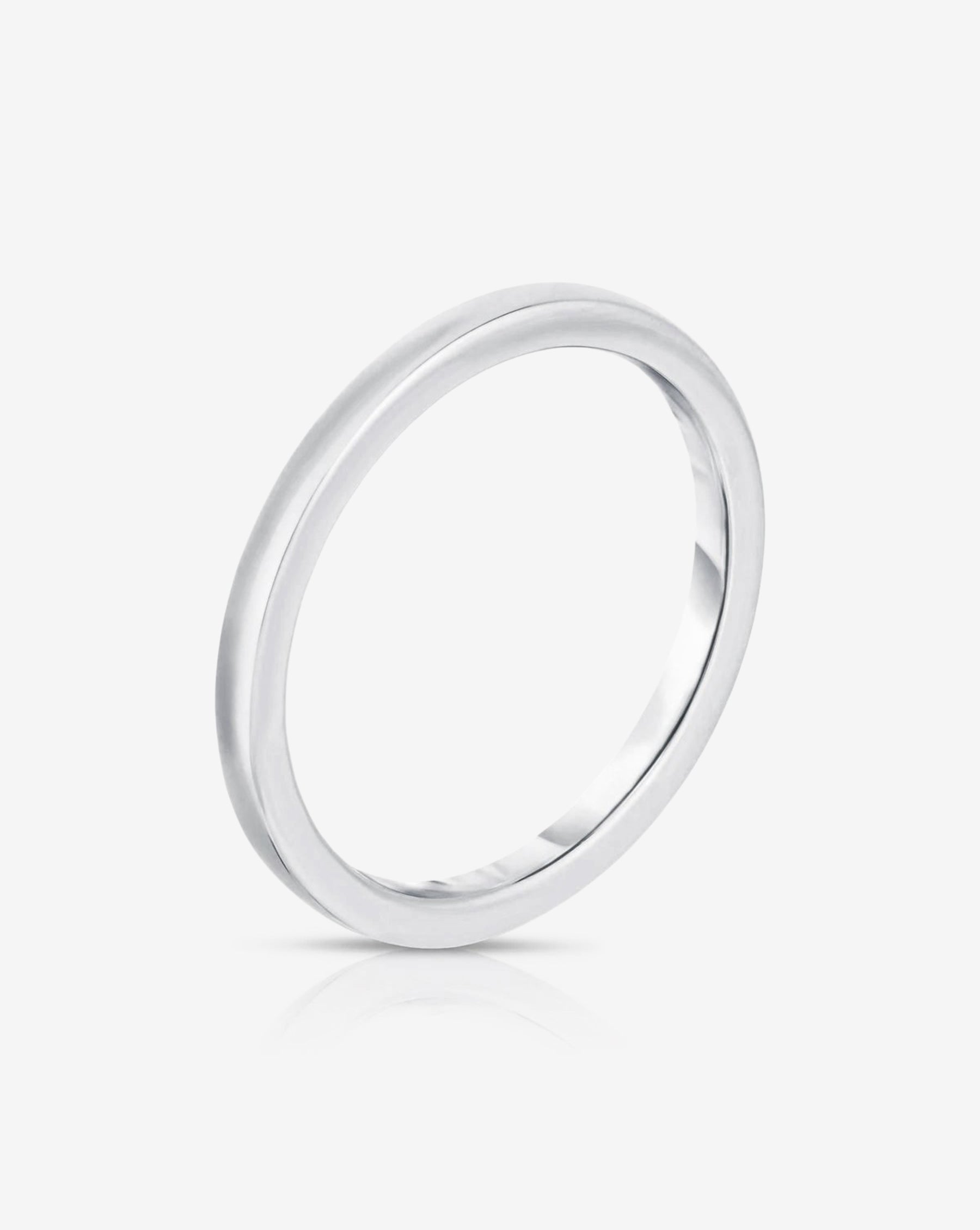 1.5mm Gold Band Ring for Women - Dainty Thin Minimalist Stacking Ring - Perfect for Everyday Wear, Wedding, Anniversary & Gift Giving