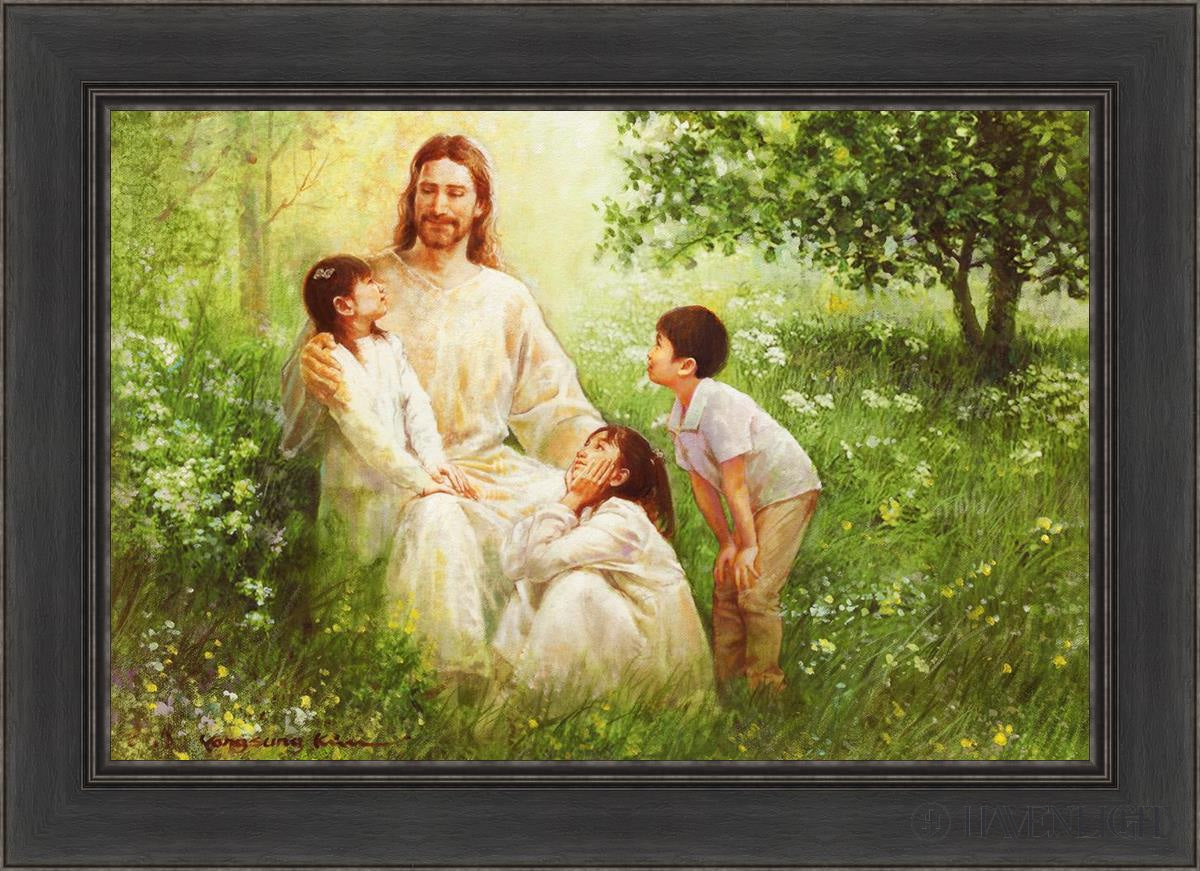 Come Unto Me By Yongsung Kim - Inspirational Christian Wall Art for Home & Church Decor - Perfect for Living Room, Bedroom, Office Prayer Space