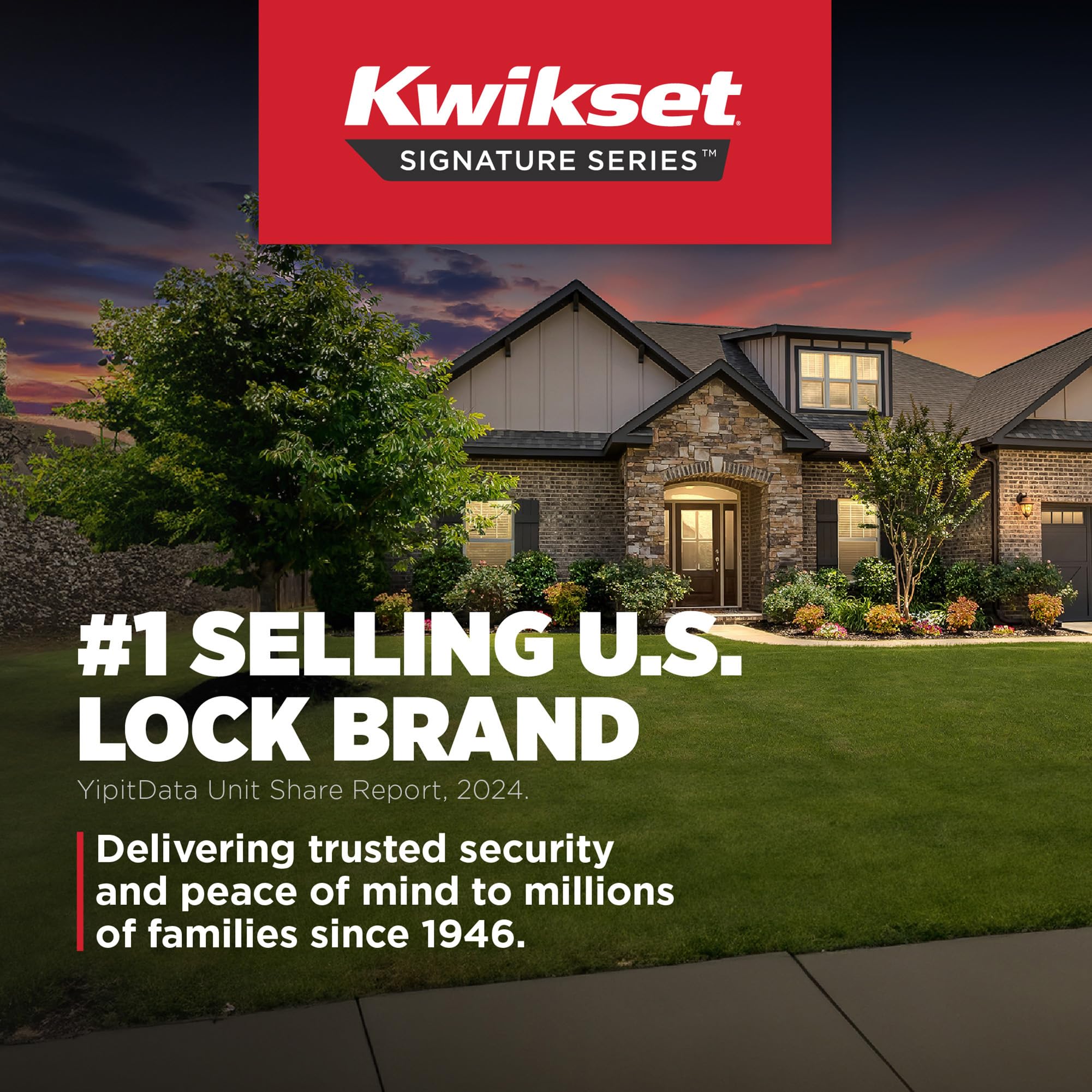 Kwikset Pismo Dummy Door Knob - Single Sided Non-Turning Interior Handle for Closets, French Doors & Pantry - Satin Nickel Finish with Microban Antimicrobial Protection - Perfect for Bedrooms, Bathrooms & Storage Areas