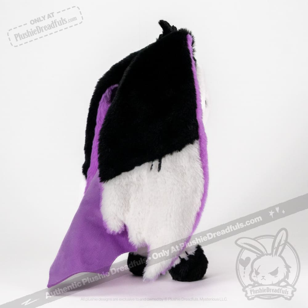 Plushie Dreadfuls Bunny Lugosi - Vampire Bunny Stuffed Animal Toy | Cute Gothic Plush for Halloween Decor, Horror Collectors & Unique Gifts