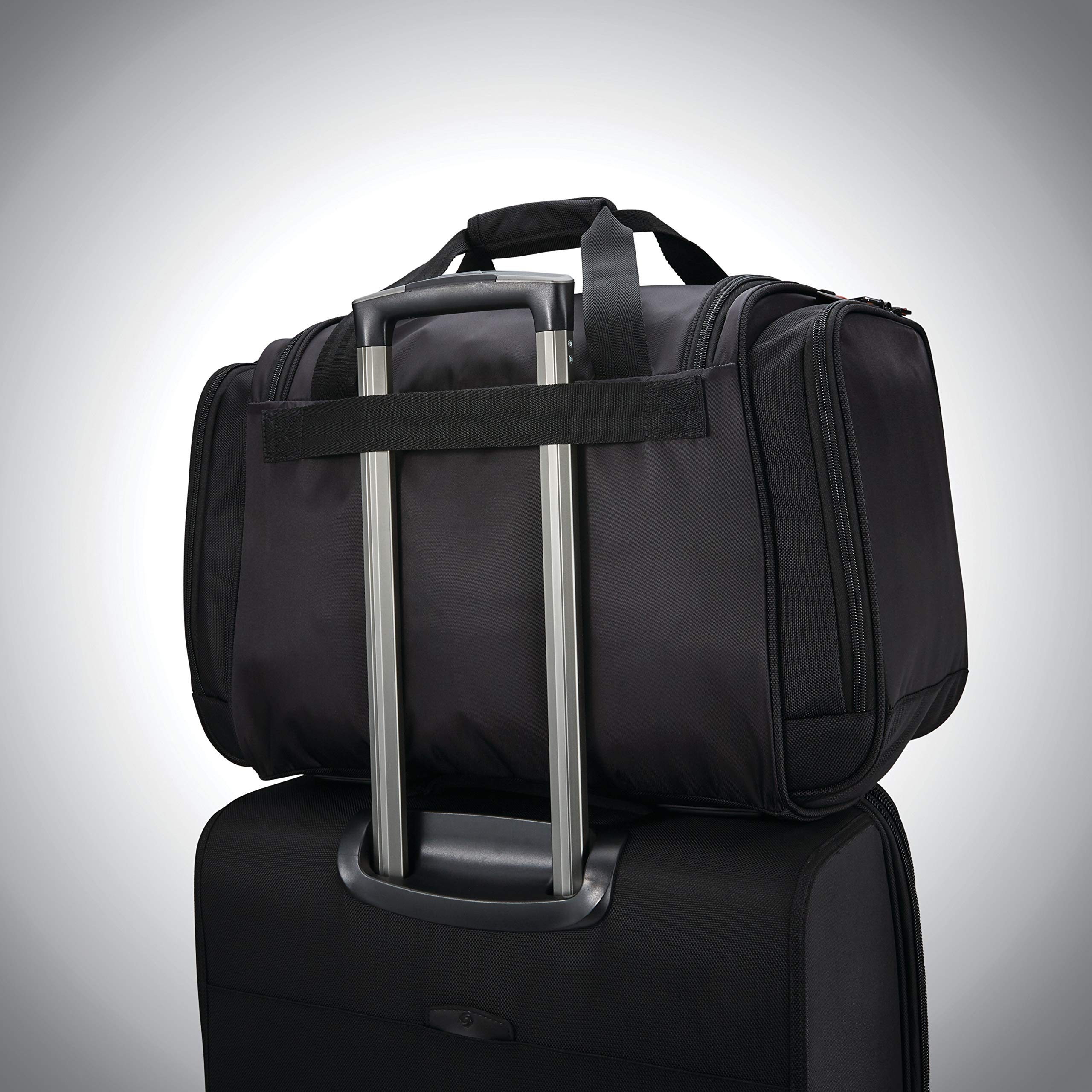 Samsonite Pro Softside Duffel Bag - Large Black Travel Duffel for Gym, Sports & Weekend Trips - Durable Carry-On Luggage with Multiple Pockets