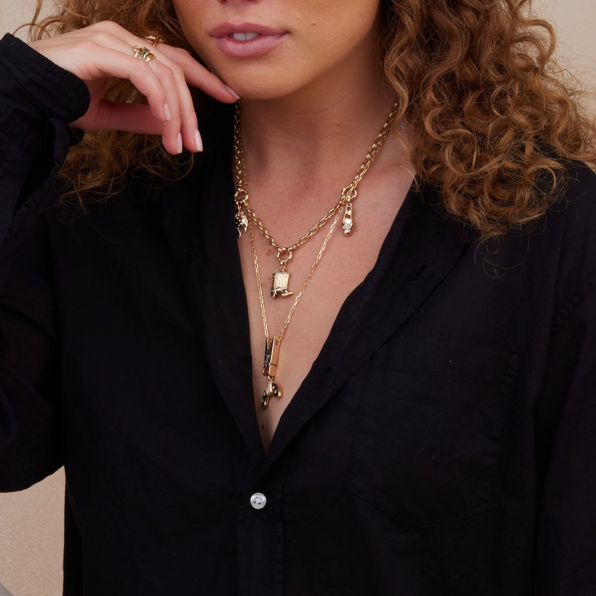 Petite Aria Trio Necklace - Dainty Layered Gold Necklace for Women - Perfect for Everyday Wear, Date Nights & Gifts