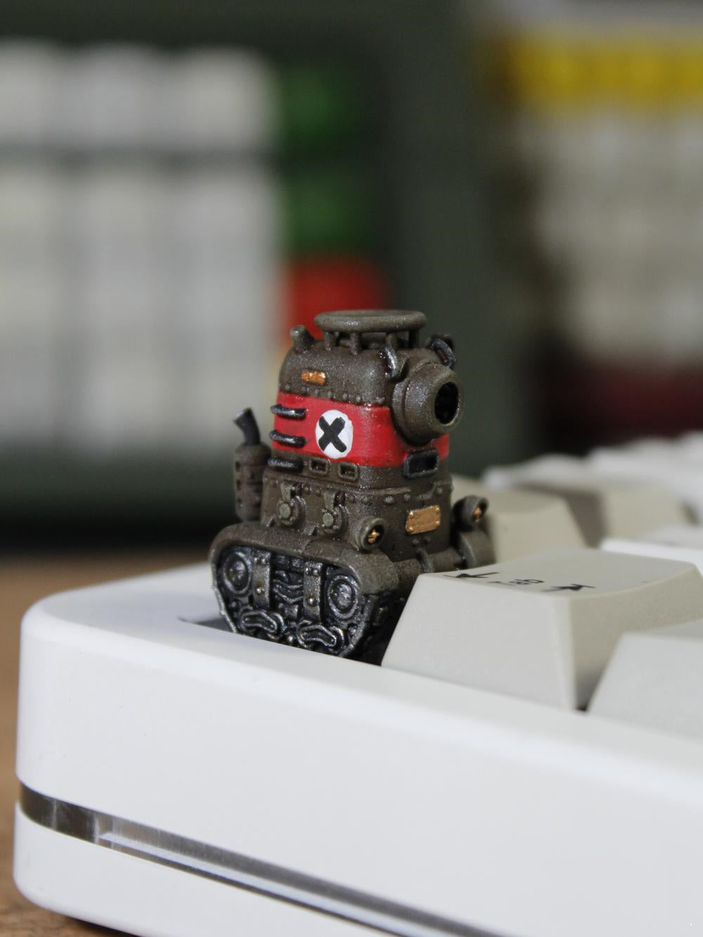 Metal Slug Tank Coating Resin Keycaps - Custom Mechanical Keyboard Artisan Keycaps for Gaming & Typing - Perfect for Gamers, Programmers & Keyboard Enthusiasts
