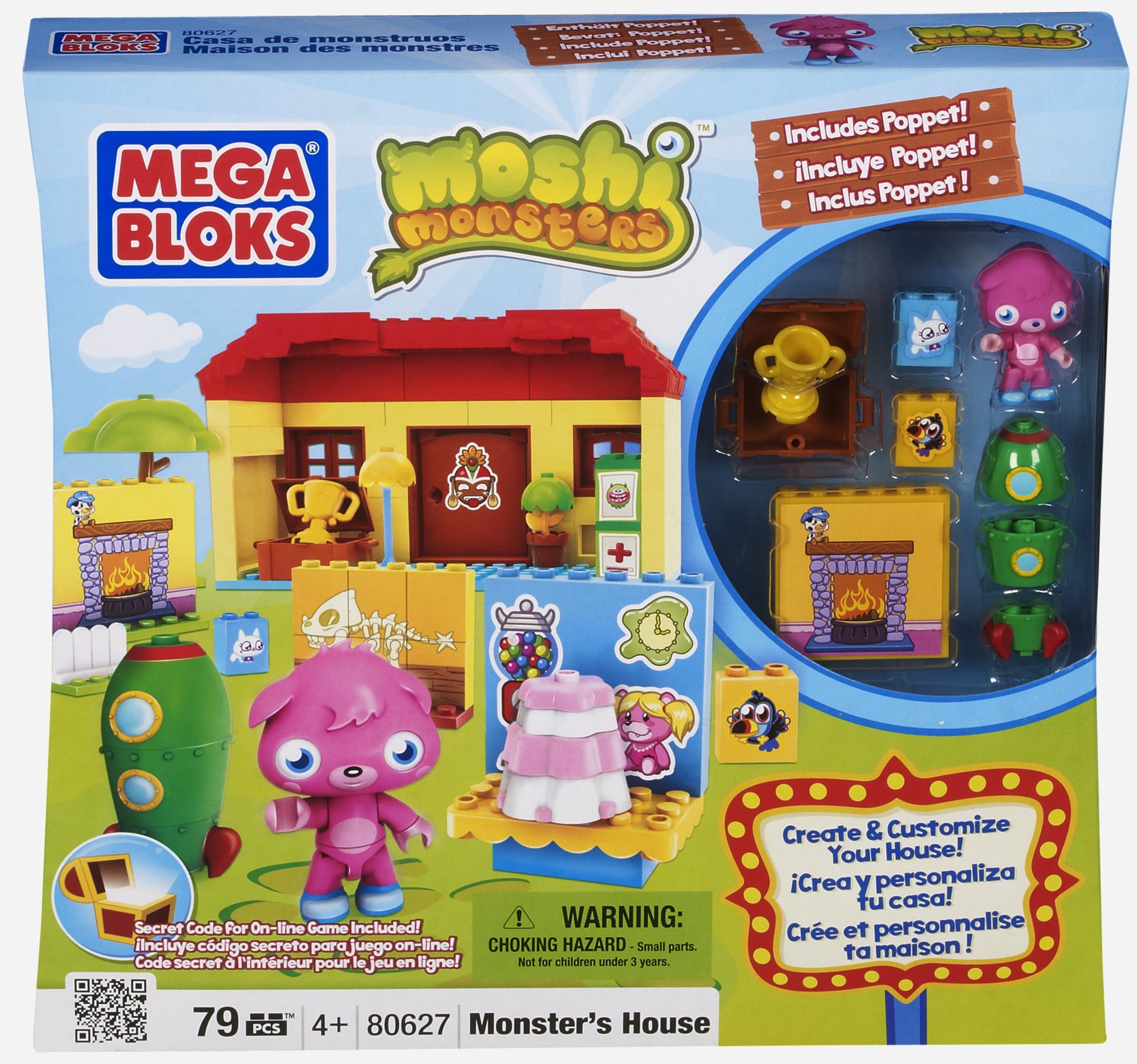 Moshi Monsters Monster House Playset - Interactive Toy for Kids with Collectible Figures | Perfect for Pretend Play, Birthday Gifts & Role-Playing Games