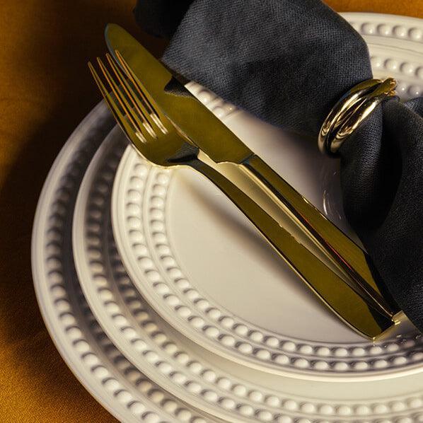Perlée Bread and Butter Plate - Elegant Dinnerware for Breakfast, Brunch & Tea Time - Perfect for Restaurants, Cafes & Home Dining