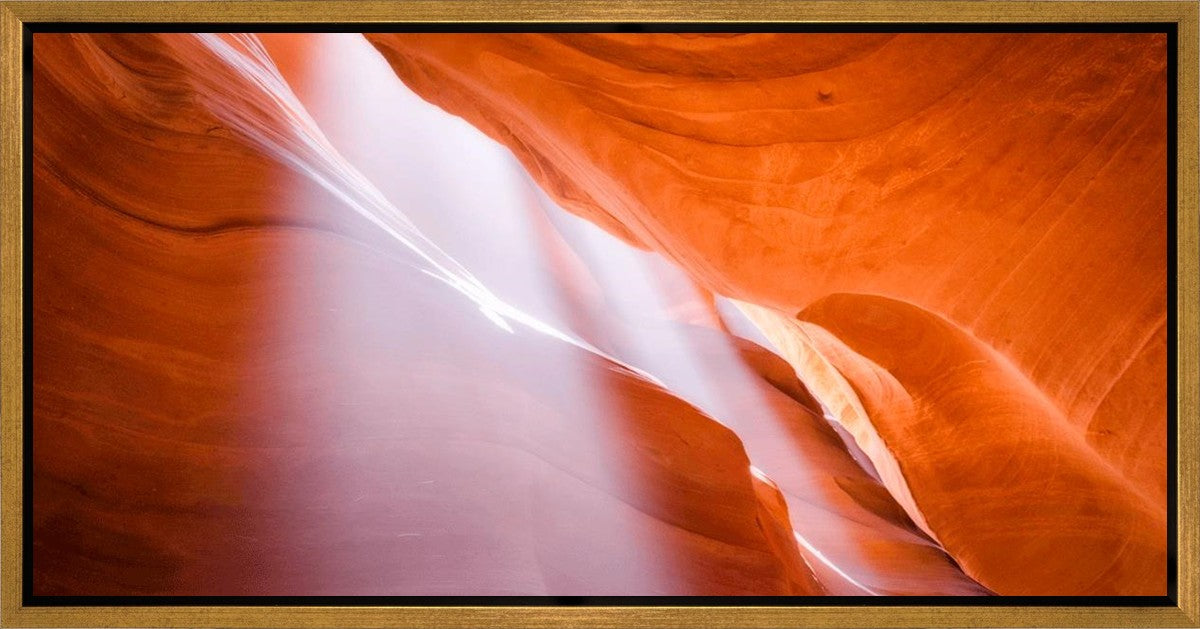 Stunning Antelope Canyon Light Shafts Wall Art - Premium Gallery Wrap Canvas Print - Perfect for Living Room, Bedroom & Office Decor